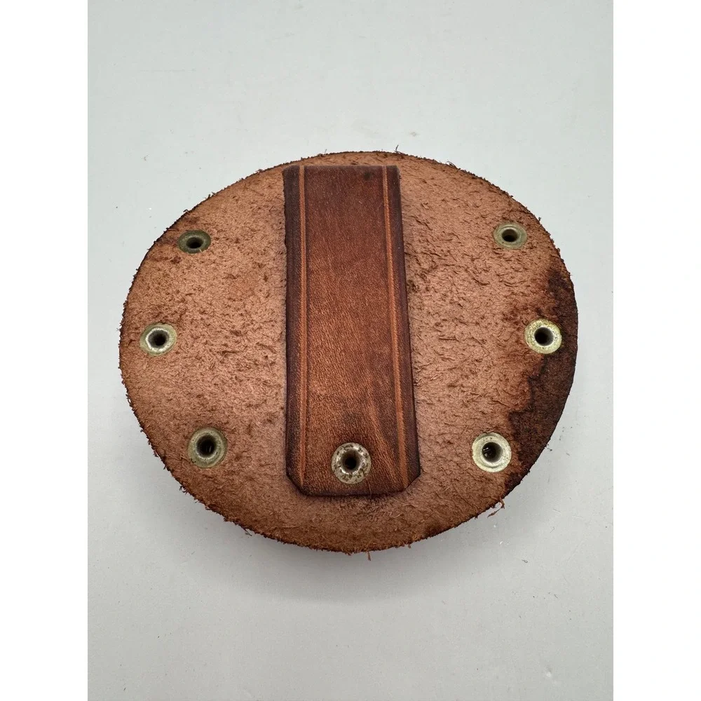 Hammer Loop Holster OS Brown Leather Riveted Tool Belt Attachment